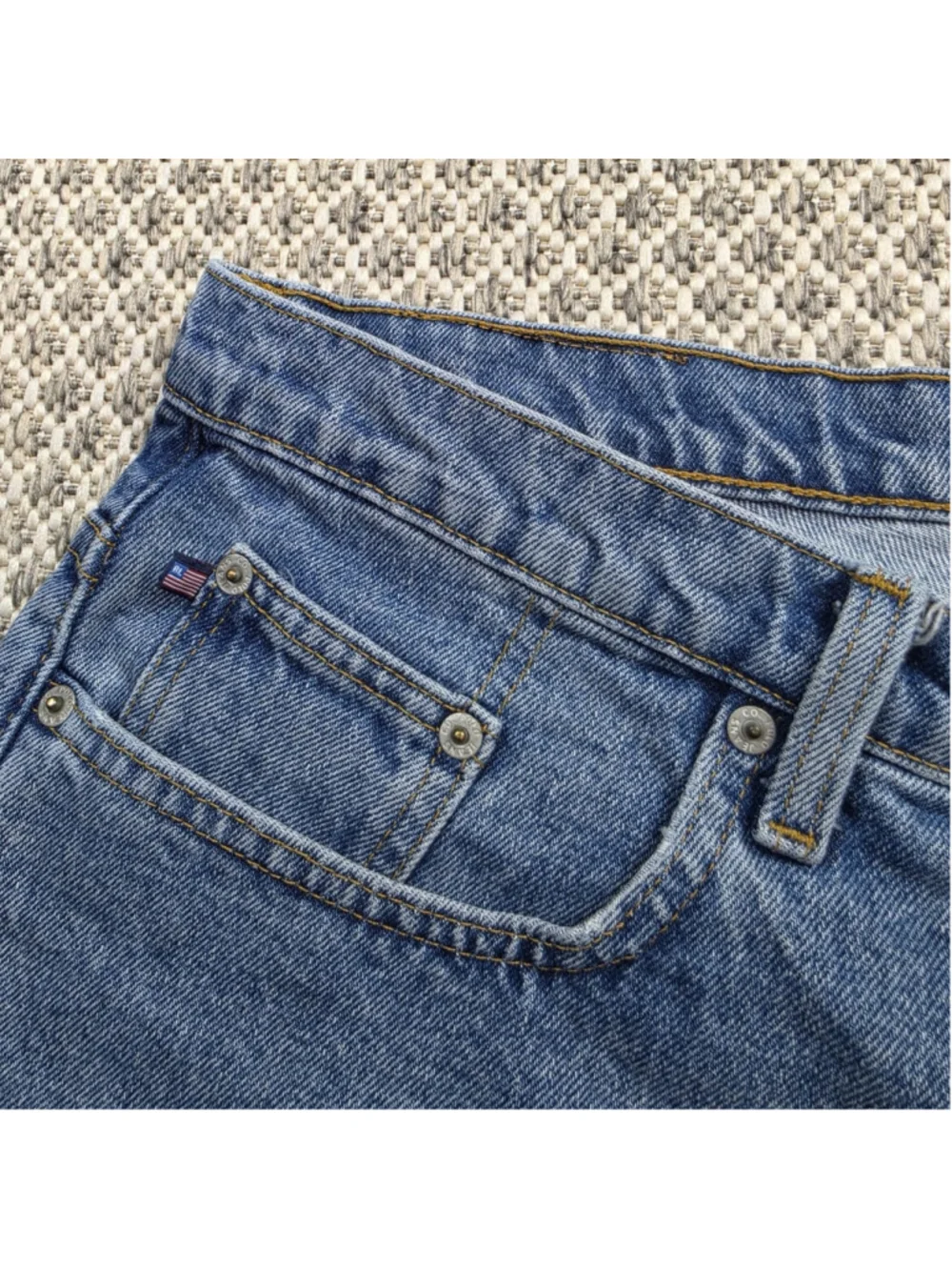 Vintage Polo Jeans Co Ralph Lauren Men’s Size 33 Denim Shorts USA Flag Jorts